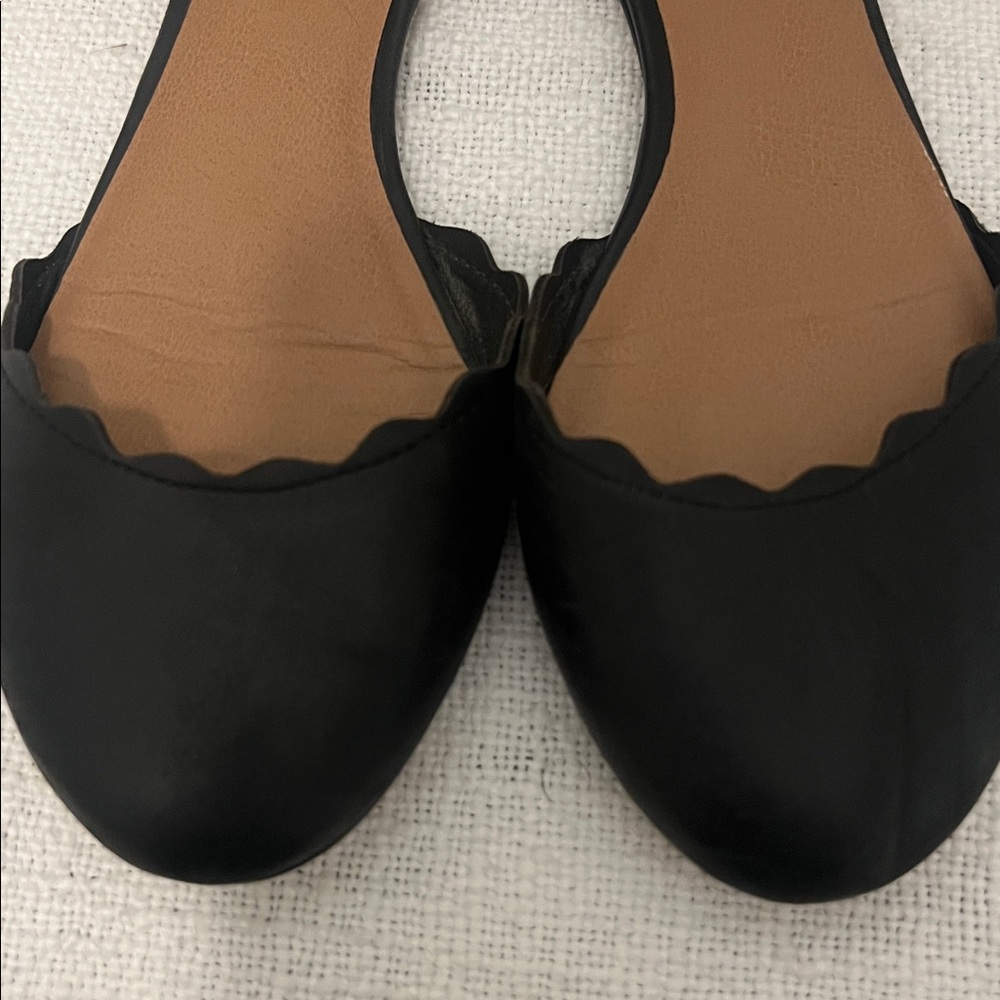 Crown Vintage Black Leather Sandals with Ankle Strap Size Size 7 - Picture 6 of 7